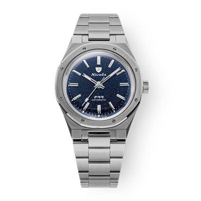 Nivada Grenchen F77 Titanium Dark Blue Aventurine 68018A77 Otomatik Erkek Kol Saati