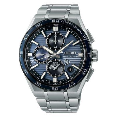 Seiko Astron GPS Solar Dual Time Chronograph Slate Blue - SSH175J Erkek Kol Saati