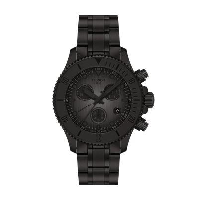 Tissot Seastar Full Black Chronograph 38mm - T1202173306100 Erkek Kol Saati
