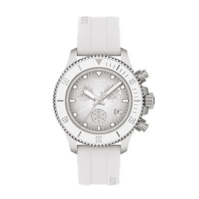 Tissot Seastar Silver&White Chronograph 38mm - T1202171701100 Erkek Kol Saati