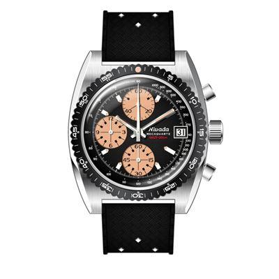 Nivada Grenchen Chronosport Mecaquartz Salmon Chronograph 77002Q01 Limitli Üretim Erkek Kol Saati