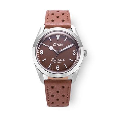 Nivada Grenchen Super Antarctic 3.6.9 Brown - White Luminova 32040A23 Otomatik Erkek Kol Saati